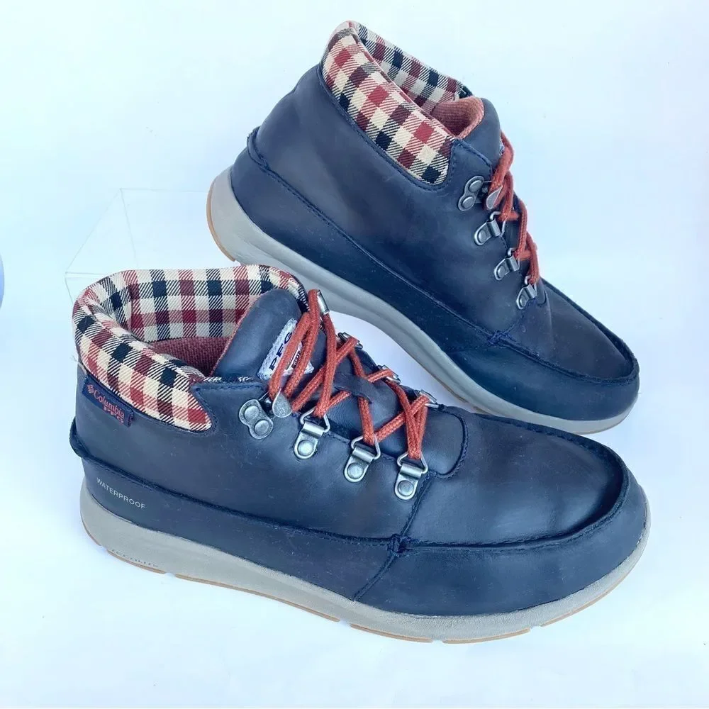 Columbia Bahama Boot PFG Lace Up Fishing Waterproof Techlite Navy Blue Size 9